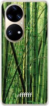 6F hoesje - geschikt voor Huawei P50 Pro -  Transparant TPU Case - Bamboo #ffffff