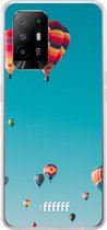 6F hoesje - geschikt voor OPPO A94 5G -  Transparant TPU Case - Air Balloons #ffffff