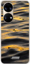 6F hoesje - geschikt voor Huawei P50 -  Transparant TPU Case - Water Waves #ffffff