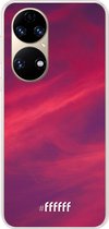 6F hoesje - geschikt voor Huawei P50 -  Transparant TPU Case - Red Skyline #ffffff