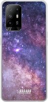 6F hoesje - geschikt voor OPPO A94 5G -  Transparant TPU Case - Galaxy Stars #ffffff