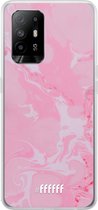 6F hoesje - geschikt voor OPPO A94 5G -  Transparant TPU Case - Pink Sync #ffffff