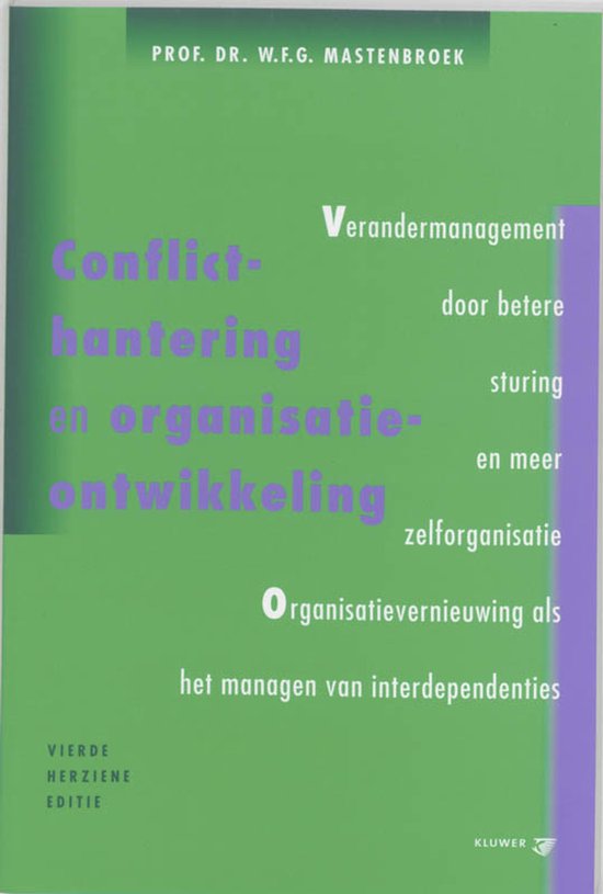 Conflicthantering en organisatie-ontwikkeling - cover