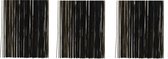 10x zakjes lametta engelenhaar zwart 50 x 40 cm - Tinsel/folie slierten - Kerstversiering
