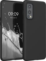 kwmobile telefoonhoesje voor OnePlus Nord 2 5G - Hoesje voor smartphone - Back cover in mat zwart