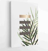 Botanische en gouden abstracte muur kunst vector collectie. 3 - Moderne schilderijen – Verticaal – 1877836612 - 115*75 Vertical