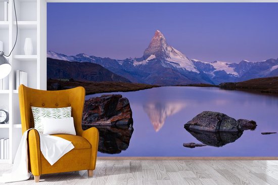 Papier peint - Papier peint photo peint Cervin et plus en Suisse - Largeur 525 cm x hauteur 350 cm