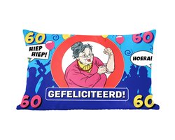Sierkussens - Kussentjes Woonkamer - 50x30 cm - Verjaardag - 60 Jaar - Jubileum