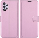 Cazy Galaxy A32 5G Hoesje - Portemonnee Book Case - TPU Kunstleer - Roze