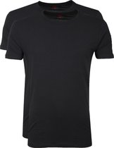 Levi's - T-shirt Ronde Hals Zwart 2Pack - Heren - Maat XL - Slim-fit