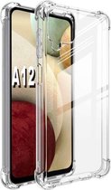 Samsung Galaxy A12 / M12 hoesje - MobyDefend Transparante Shockproof TPU Gelcase - Verstevigde Hoeken - Volledig Doorzichtig - GSM Hoesje - Telefoonhoesje Geschikt Voor: Samsung Ga