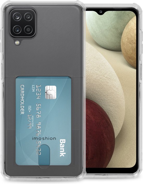 Coque arrière iMoshion Softcase avec porte-cartes Samsung Galaxy A12 - Transparente