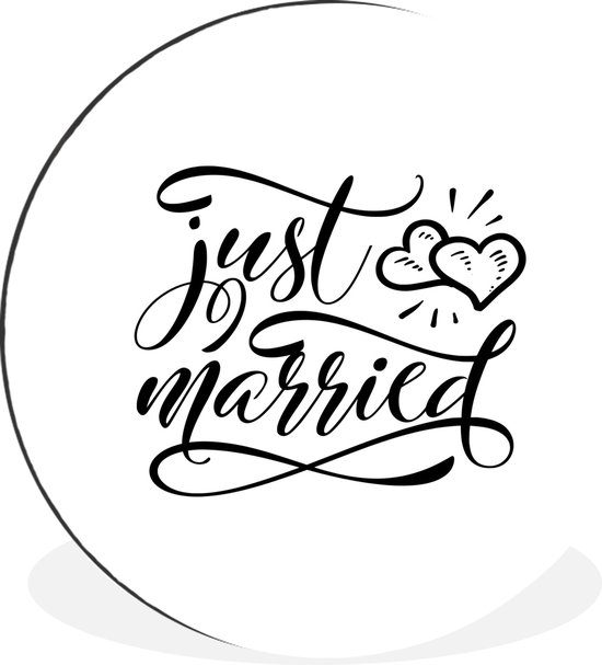 WallCircle - Peinture - Mariage - Multicolore - 90 X 90 Cm