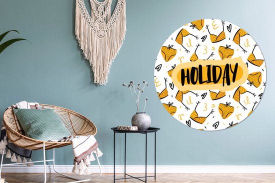 WallCircle - Tableau - Summer Xxl - Multicolore - 120 X 120 Cm