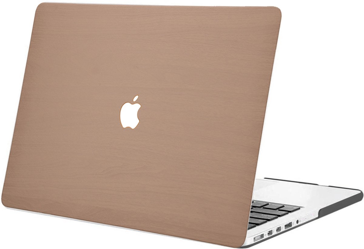 iMoshion Design Laptop Cover MacBook Pro 13 inch Retina - Light Brown Wood