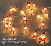 Kerst Lampjes Slinger Mini Kerstmannen (20 lampjes/2 meter)