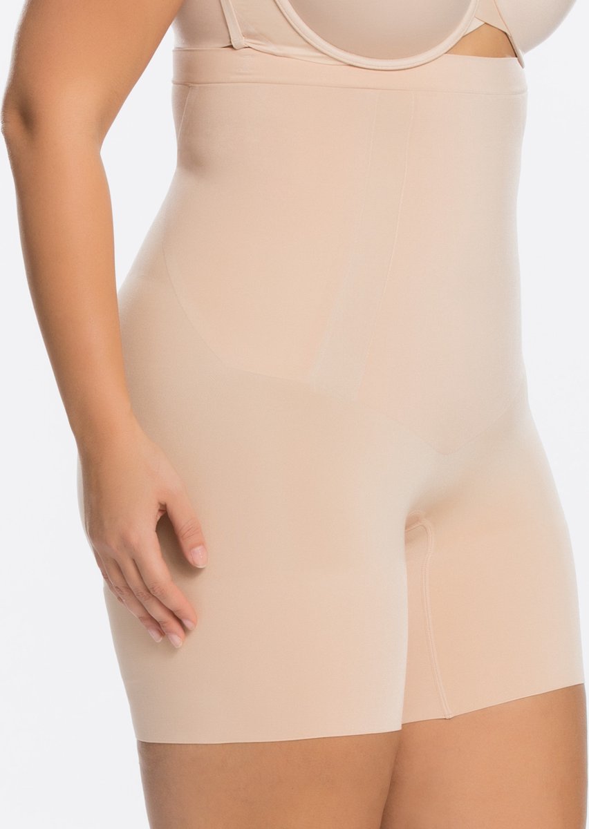 Spanx Thinstincts 2.0 - High-Waisted Mid-Thigh Short - Maat XL - Kleur Café  au Lait