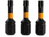 Torx T20 impact schroefbit, 3 pk. 25 mm