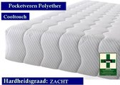 Caravan -  Royal Elite Medical Matras - Polyether SG30 Pocket Cooltouch  25 CM - Zacht ligcomfort - 70x180/25