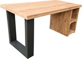 Wood4you Bureau San Diego - steigerhout 160Lx55Dx75H antraciet