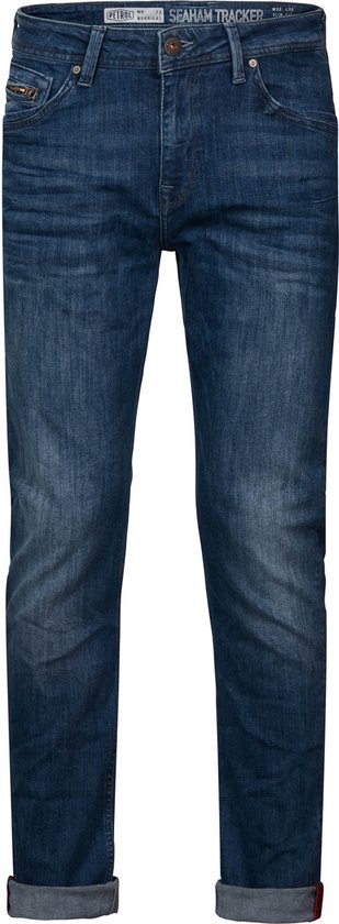 Petrol Industries - Heren Seaham Tracker Slim Straight Fit Jeans jeans - Blauw - Maat 30