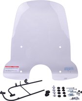 Windscherm Helder | Sym Fiddle 2Hoog helder windscherm compleet met beugels / montageset | Sym Fiddle 2 (geen Sym Fiddle 3)