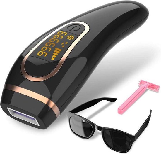 Dyla IPL Ontharingsapparaat Hair Removal – Pijnloze Haar Verwijderaar – Lichtontharing – 999.999 Flitsen – Zwart