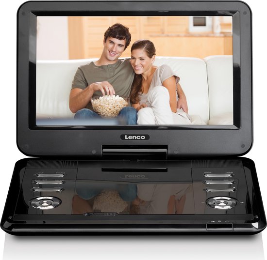 Lenco DVP-1210 - Portable DVD-speler met USB, SD, AV - 12 inch - Zwart |  bol.com