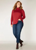 YESTA Bieke Jersey Shirt - Dark Red - maat 1(48)
