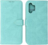 Samsung Galaxy A32 4G Hoesje - Portemonnee Book Case - Kaarthouder & Magneetlipje - Kunstleer - Turquoise