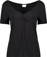 Vila T-shirt Visassi Nostaliga S/s T-shir/su 14066054 Black Dames Maat - XS