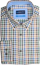 Bos Bright Blue 19307WI45BO Casual overhemd met lange mouwen - Maat XXL - Heren