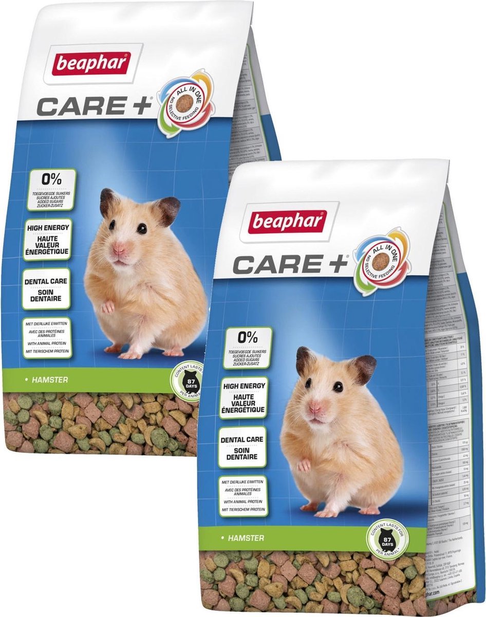 Beaphar Care + Hamster - 2 pcs à 700 gr - Nourriture pour hamster