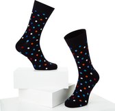 McGregor Sokken Heren | Maat 41-46 | Multi Dot Sok | Donkerblauw Grappige sokken/Funny socks