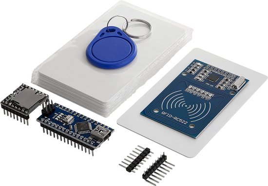 Foto: Azdelivery tonuino set mp3 speler az nano v3 board rfid kit en 10 x 13 56 mhz rfid kaarten compatibel met arduino inclusief e book 