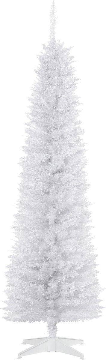 ChristmasGoodz - Kunstkerstboom - Smalle Kunstkerstboom - Smalle kerstboom - Wit - 180 cm