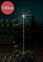Prik vuurwerk -100cm -Ook geschikt voor buiten -lichtkleur: Warm Wit -Kerstdecoratie