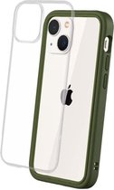 Apple iPhone 13 Hoesje - Rhinoshield - MOD NX Serie - Hard Kunststof Backcover - Camo Green - Hoesje Geschikt Voor Apple iPhone 13