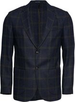 River Woods Geruite blazer in blauw