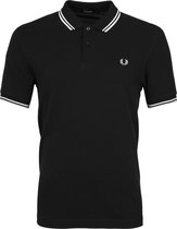 Fred Perry - Polo Zwart 524 - Slim-fit - Heren Poloshirt Maat M