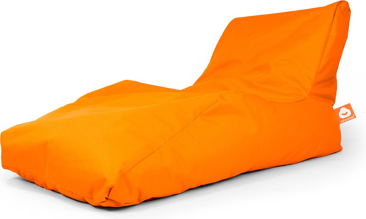 Whoober loungestoel zitzak Bali XL outdoor oranje - Wasbaar - Voor binnen en buiten