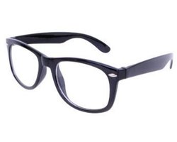 Montour bril zonder sterkte – Zwart - Nerdbril - Heren - Dames - Zwarte bril