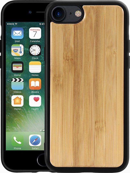 Mobiq - Houten Hoesje iPhone SE (2022) / iPhone SE (2020) / iPhone 8 / iPhone  7 |... | bol.com