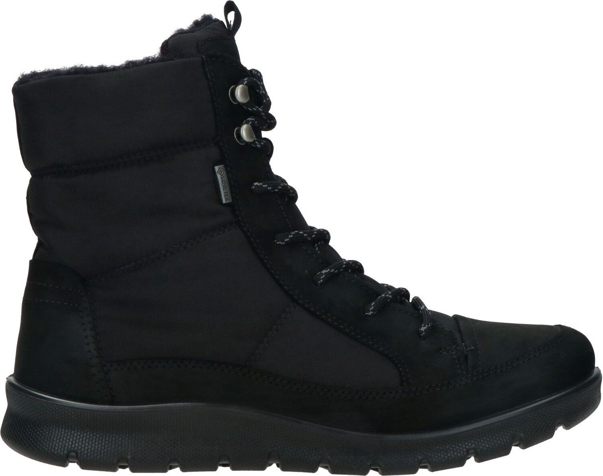 ECCO Babett dames veterboot - Zwart - Maat 37