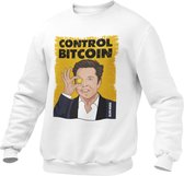 Crypto Kleding - Elon Musk Control Bitcoin - Trui / Sweater