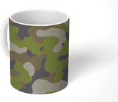 Mok - Camouflage patroon met militaire kleuren - 350 ML - Beker
