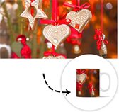 Mug - La décoration coeur suspendu sur le marché de Trente à Noël - 350 ML - Tasse - Cadeau de Noël - Cadeaux de Noël - Cadeau de Noël Homme - Cadeau de Noël Femme