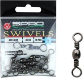 Spro Émerillon Barillet Noir (10 pcs) - Taille : 20