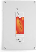 Walljar - Mai Tai Cocktail - Muurdecoratie - Plexiglas schilderij