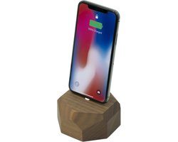 Oakywood Lightning Dock - Massief Walnoot - compatible met Apple iPhone en Apple AirPods (Lightning)